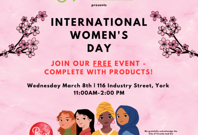 Free International Women's Day event with North York Women's Centre and The Period Purse