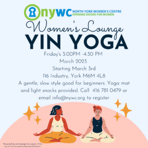 Free Yoga Classes for women at North York Women's Centre in Toronto